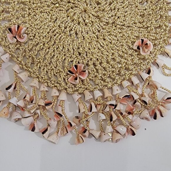 VINTAGE HEADDRESS WITH SEA SHELL